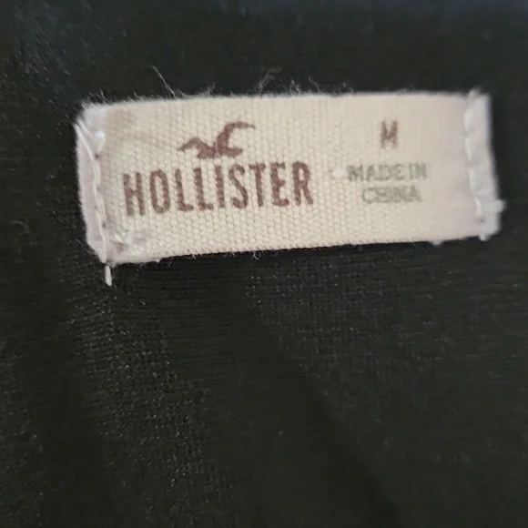 Hollister, NWOT, Women's Top, Black with Embroidery on front, Medium - Picture 8 of 13